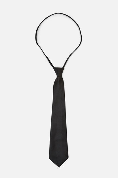 Dangerfield - Black Satin Tie - black