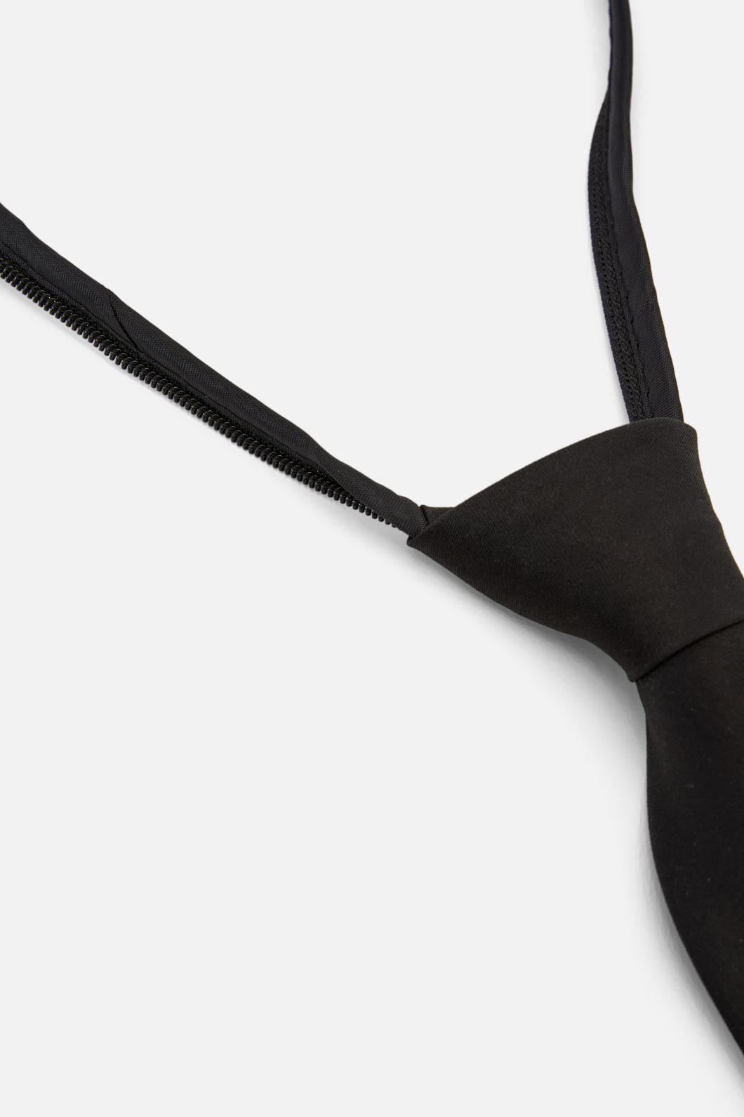 Dangerfield - Black Satin Tie - black