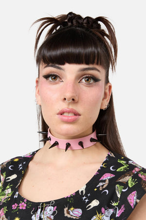 Dangerfield - Spike Choker - pink