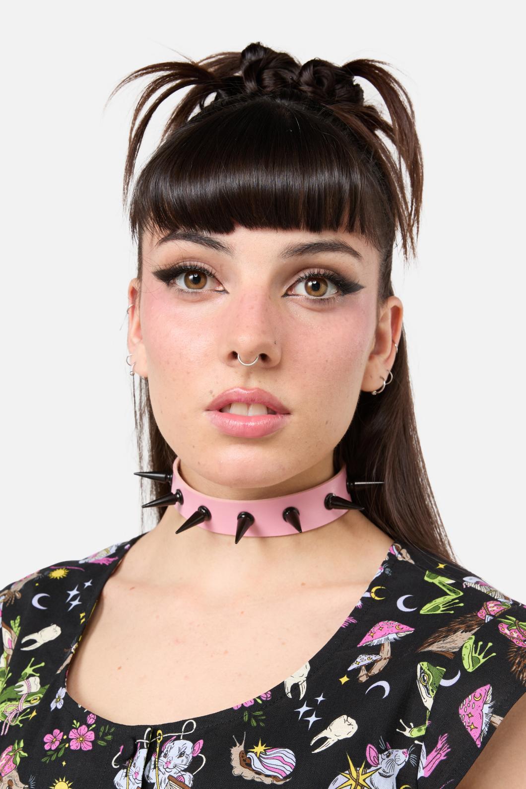 Dangerfield - Spike Choker - pink