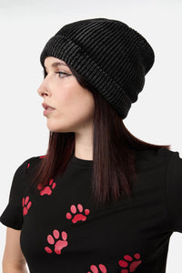 Dangerfield - Distressed Washed Beanie - black