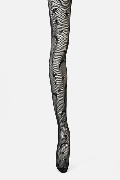 Dangerfield - Stars & Moon Fishnets - black