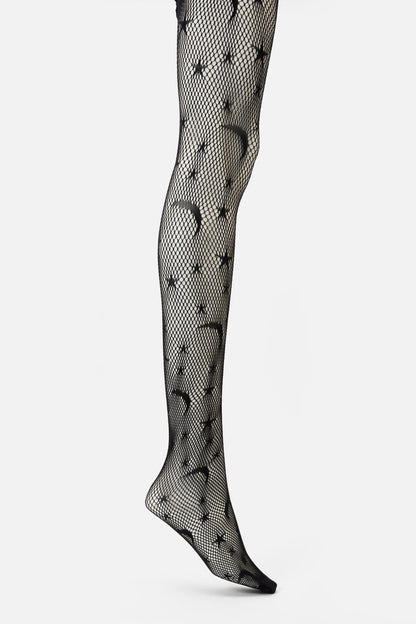 Dangerfield - Stars & Moon Fishnets - black