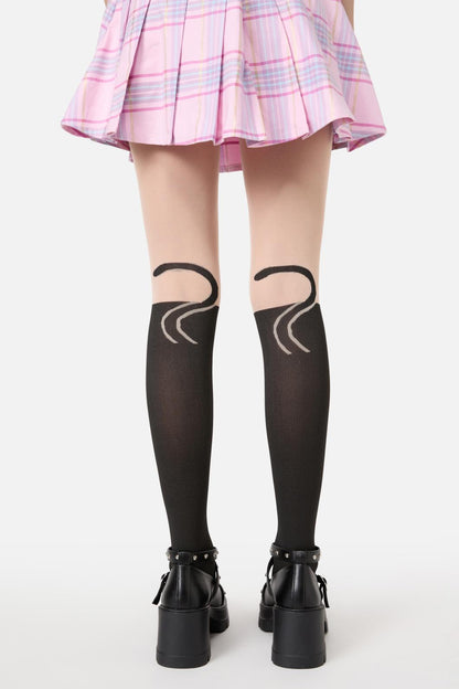 Dangerfield - Cat Tights - black