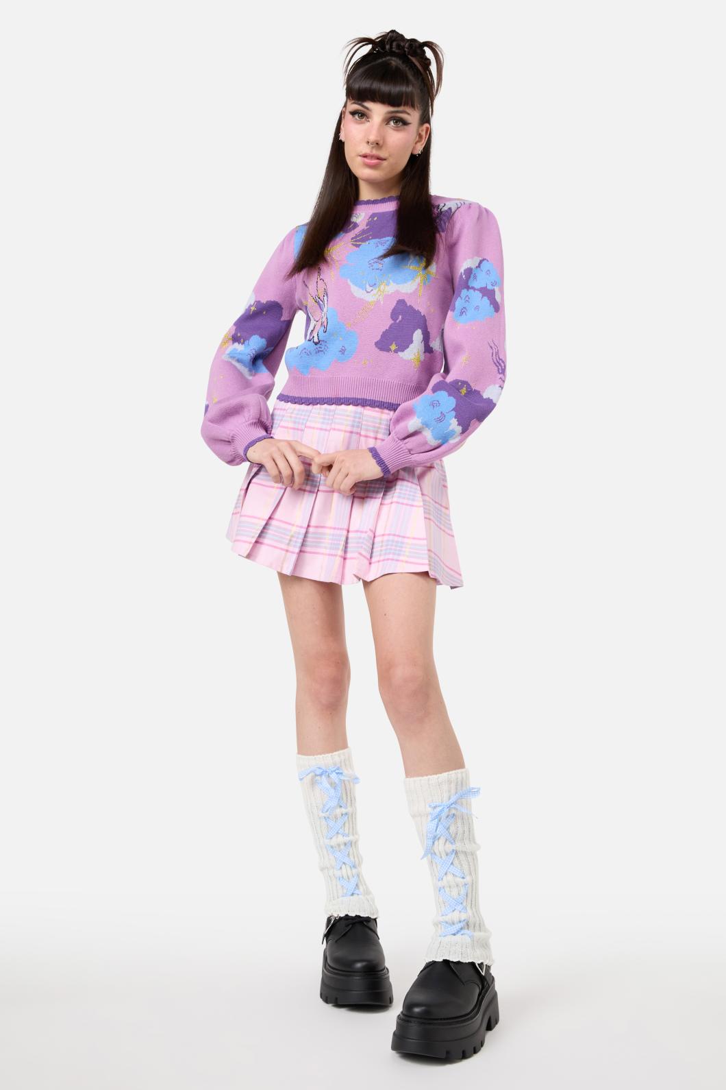 Dangerfield - White Lace Up Leg Warmers - white