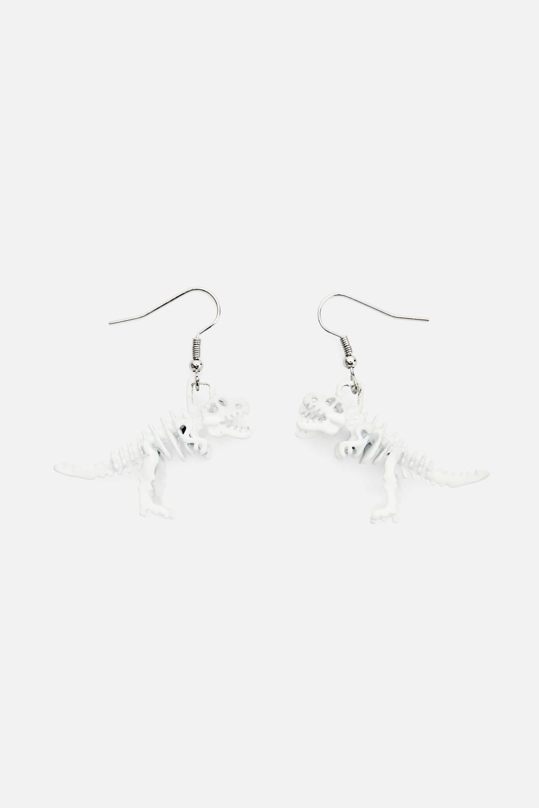 Dangerfield - White T-Rex Earring - white