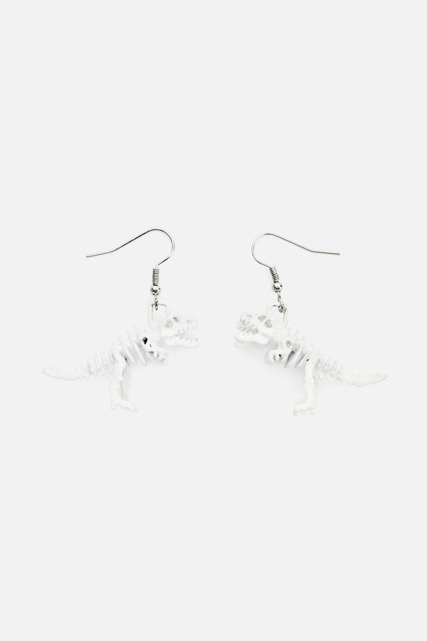 Dangerfield - White T-Rex Earring - white