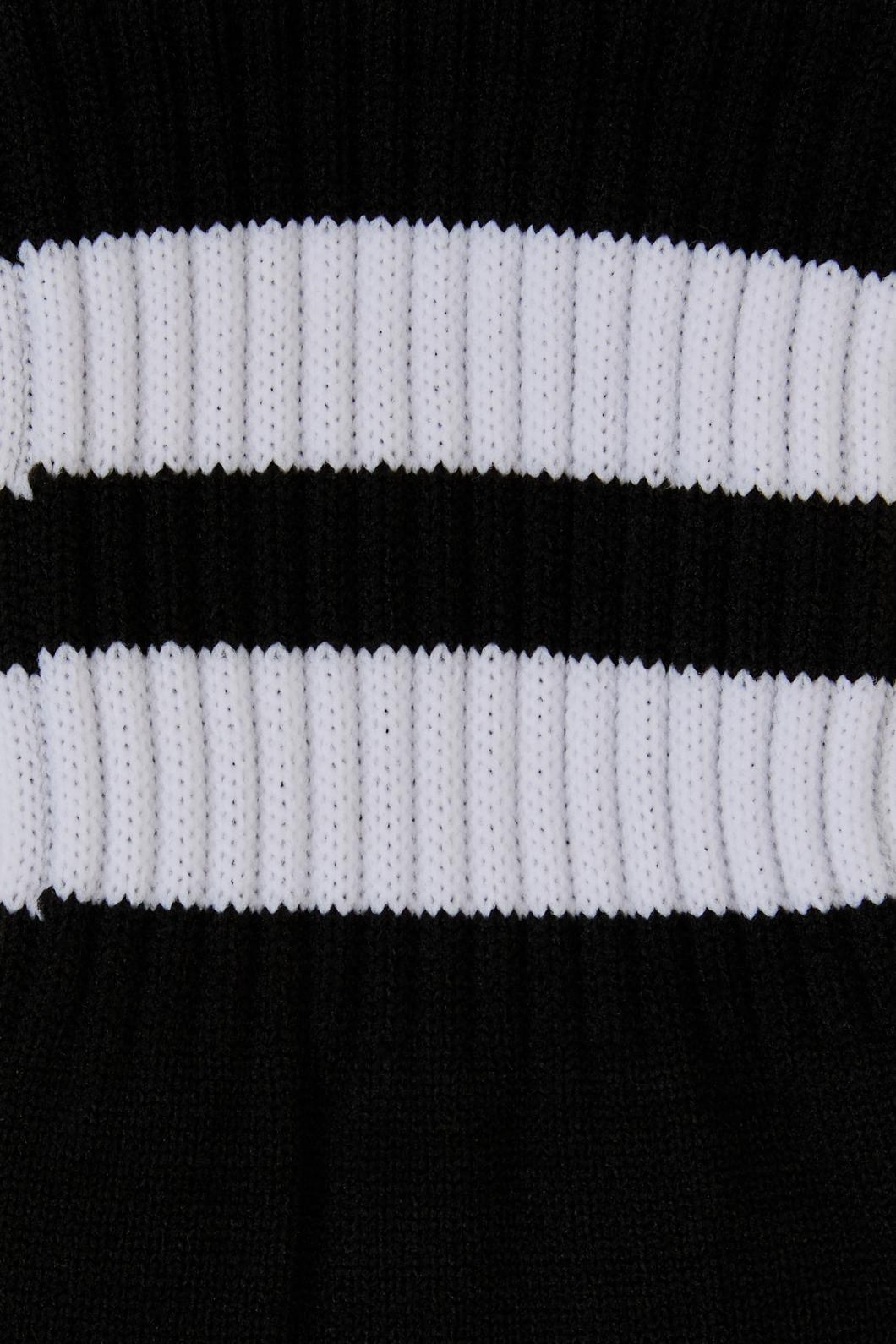 Dangerfield - Black Knee High Stripe Sock - black