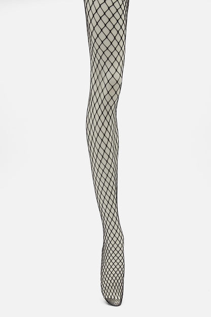 Dangerfield - Plus Size Wide Fishnet Tights - black