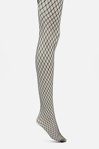 Dangerfield - Plus Size Wide Fishnet Tights - black