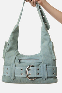 Dangerfield - Denim Slouch Bag - grey