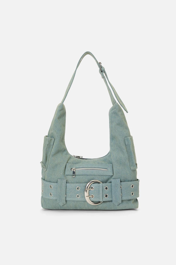 Dangerfield - Denim Slouch Bag - grey