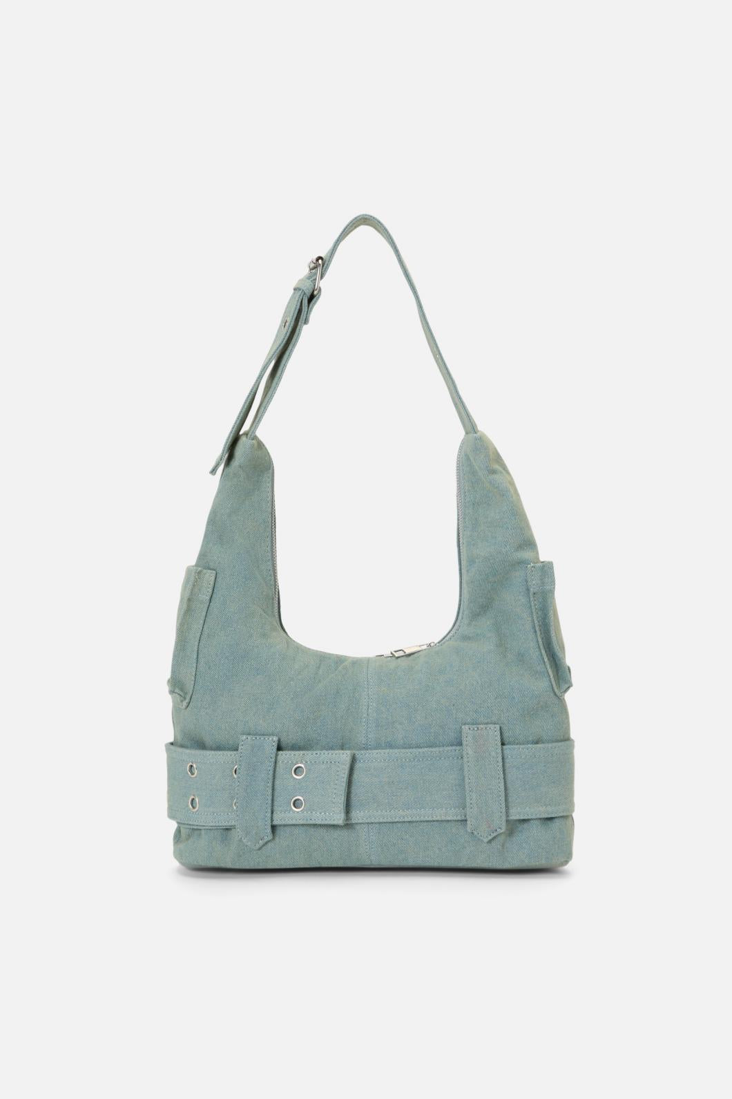 Dangerfield - Denim Slouch Bag - grey