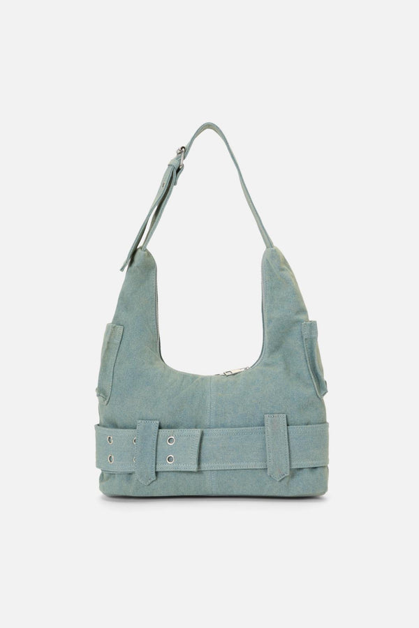 Dangerfield - Denim Slouch Bag - grey