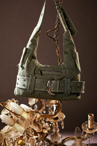Dangerfield - Denim Slouch Bag - grey