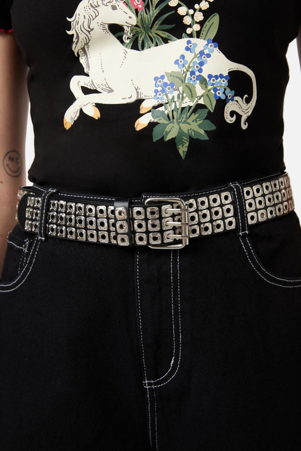 Dangerfield - Heavy Metal Stud Belt - black