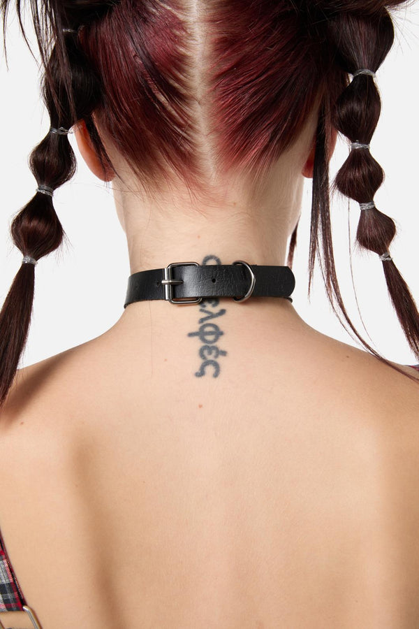 Dangerfield - Locket Chain Choker - black