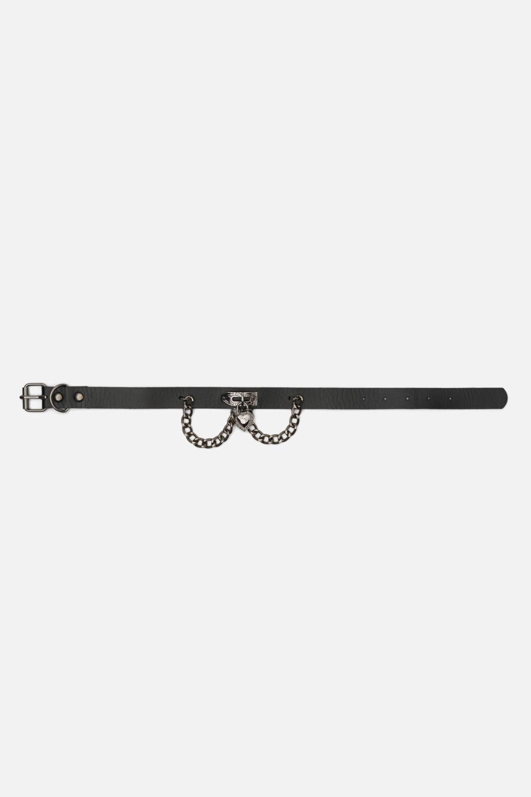 Dangerfield - Locket Chain Choker - black