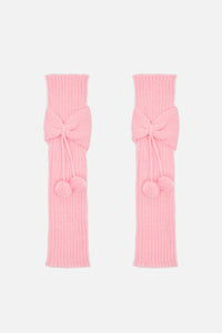 Dangerfield - Pink Bow Pom Legwarmers - pink