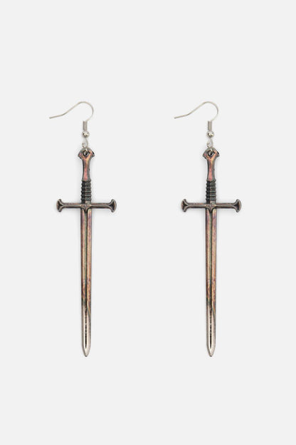 Dangerfield - Silver Sword Earrings - silver