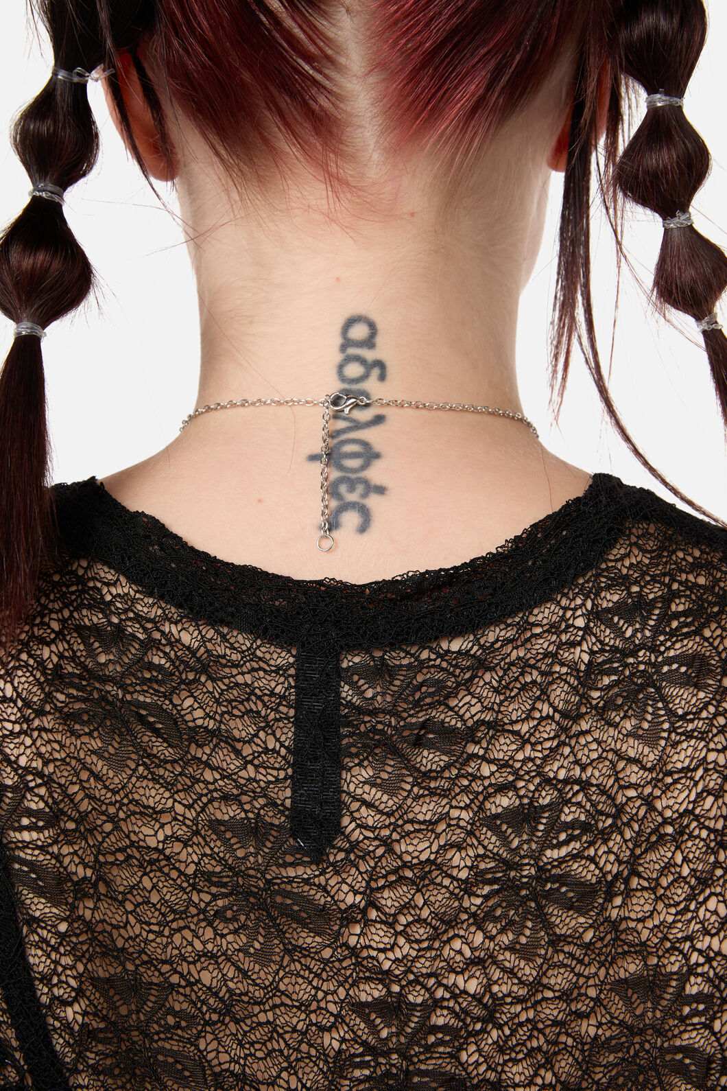 Dangerfield - Baroque Cross Necklace - silver