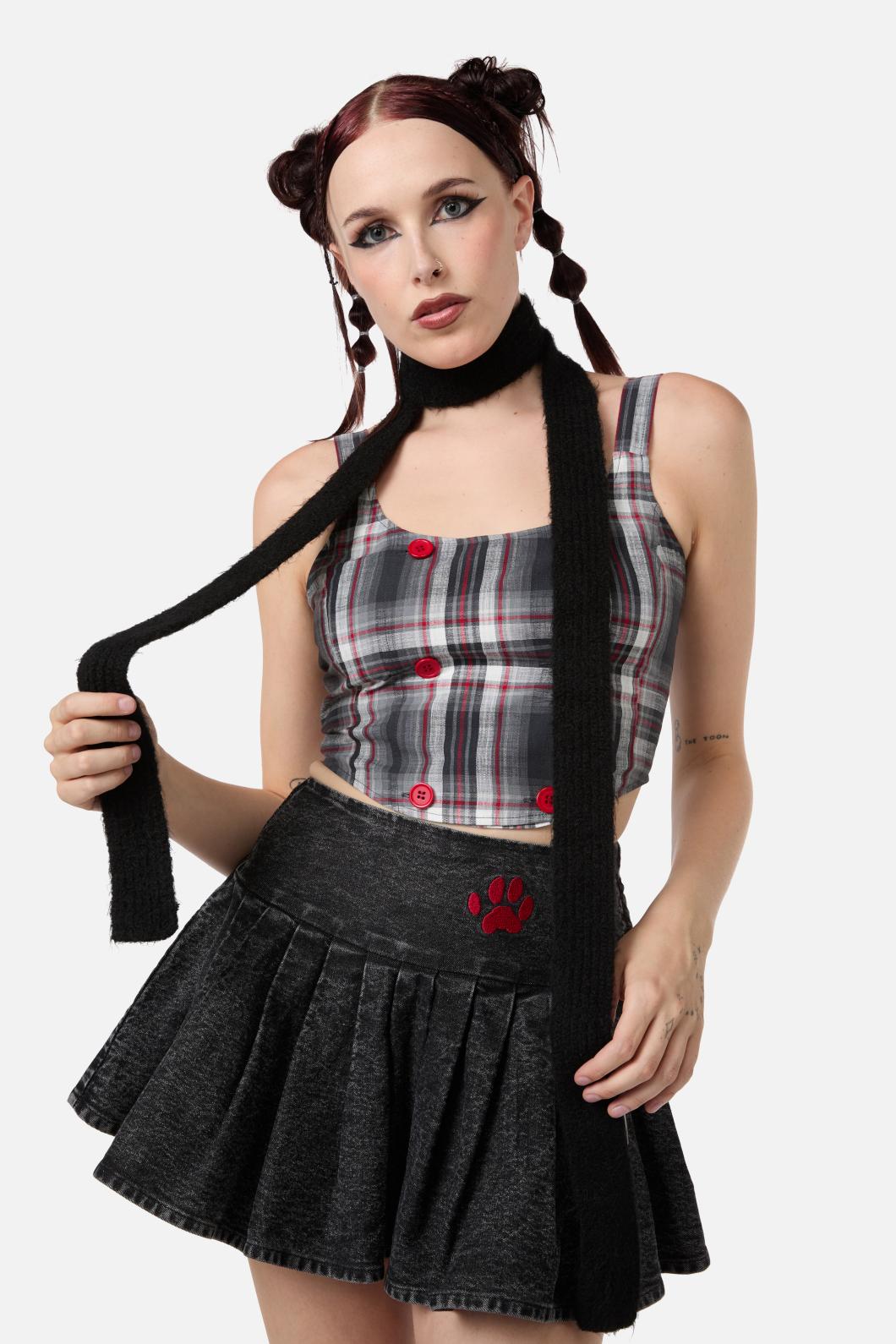 Dangerfield - Thin Knit Scarf - black