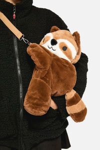 Dangerfield - Raccoon Plush Backpack - tan