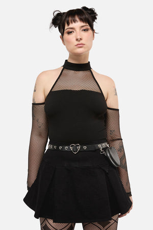 Dangerfield - Heart Belt WithDetachablePurse - black