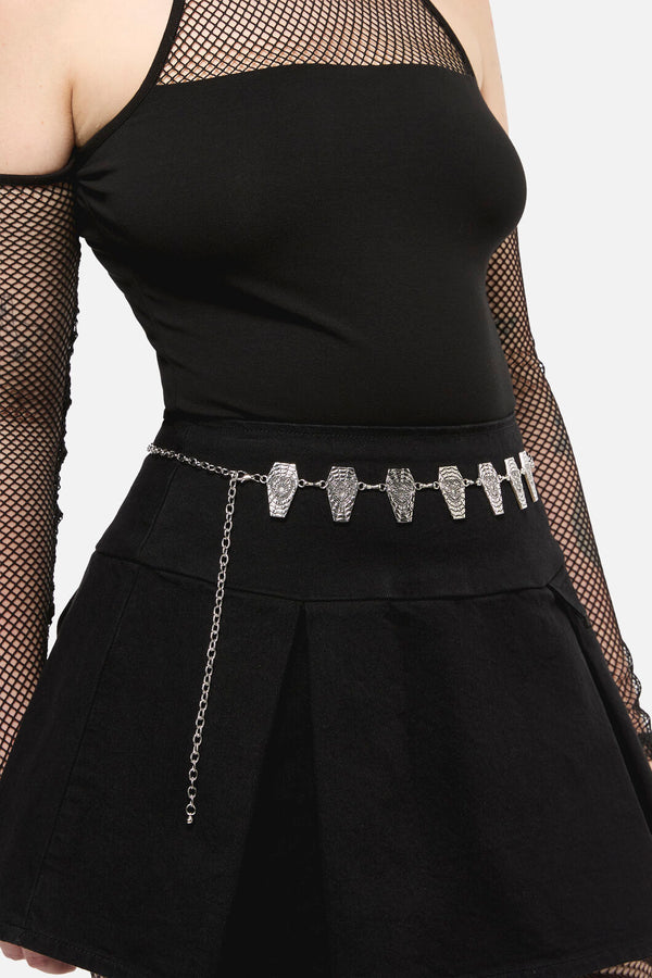 Dangerfield - Coffin Chain Belt - silver