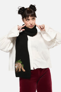 Dangerfield - Haus of Raccoon Knit Scarf - black