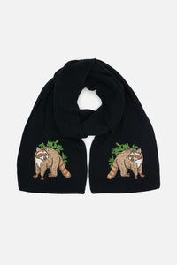 Dangerfield - Haus of Raccoon Knit Scarf - black
