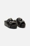 Dangerfield - Stud Buckle Slide Sandals - black