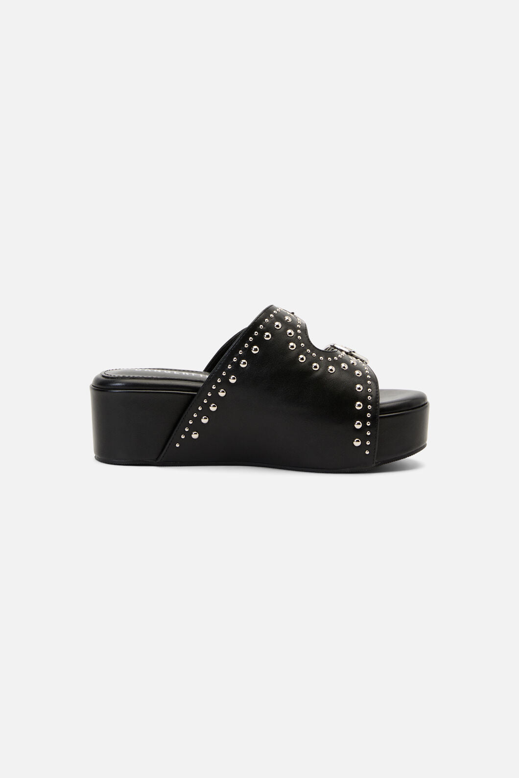 Dangerfield - Stud Buckle Slide Sandals - black