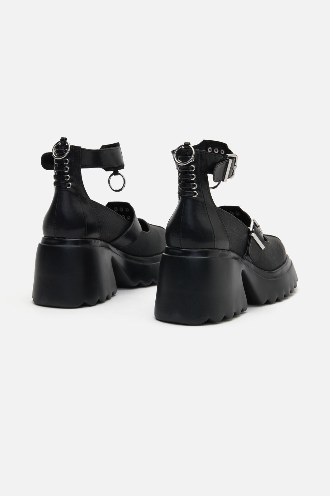 Dangerfield - Spike & Ring Mary Jane - black