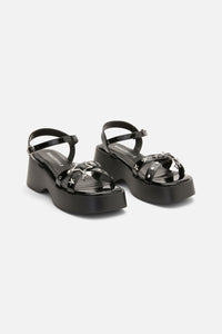Dangerfield - Charming Platform Sandals - black