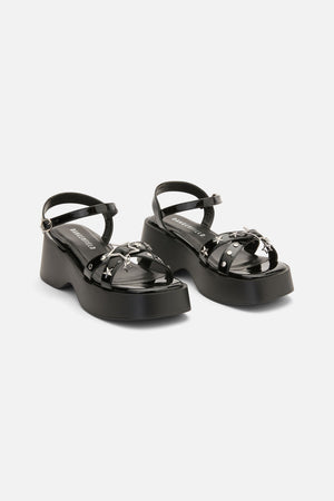 Dangerfield - Charming Platform Sandals - black