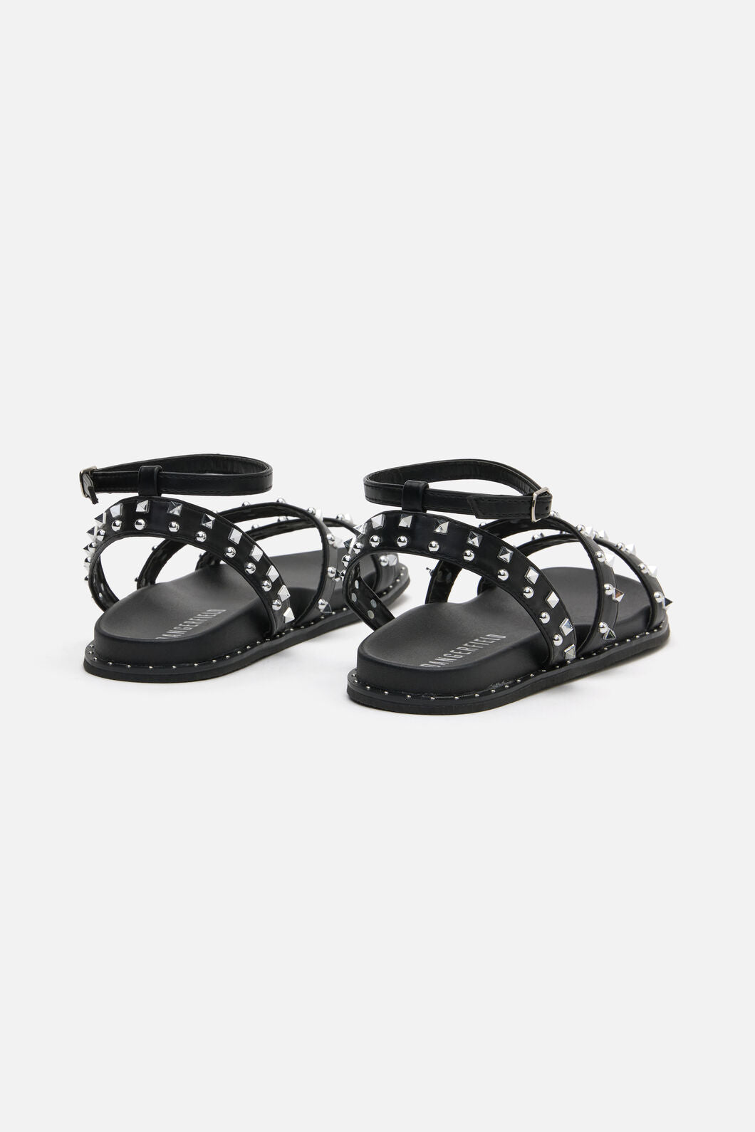 Dangerfield - Stud Ankle Strap Sandal - black