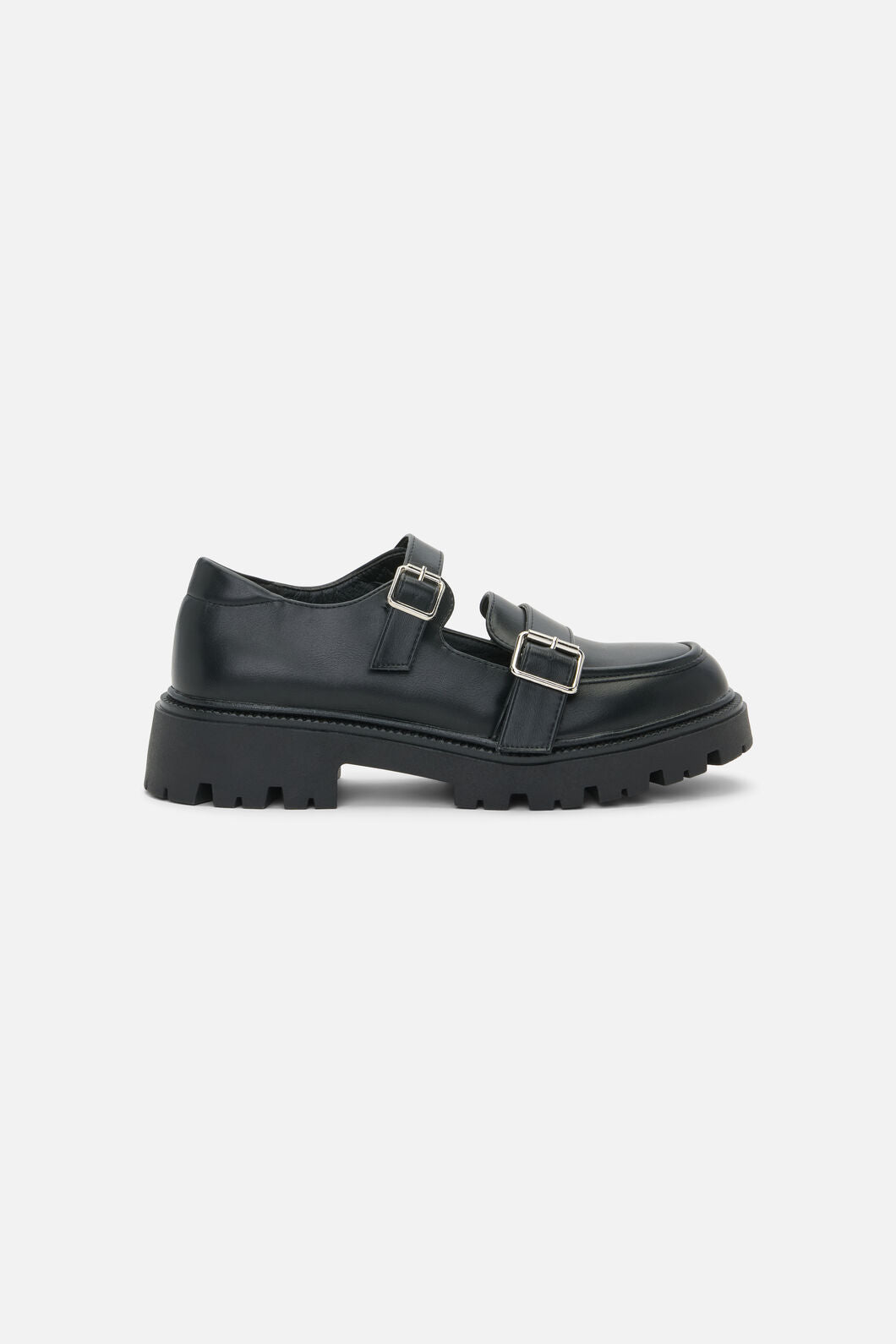 Dangerfield - Loafer Buckle Mary Jane Shoe - black