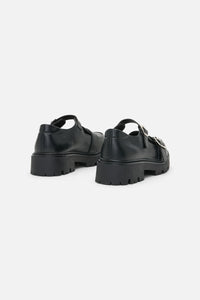 Dangerfield - Loafer Buckle Mary Jane Shoe - black