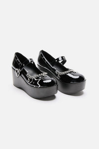 Dangerfield - Sweet Star Mary Janes - black
