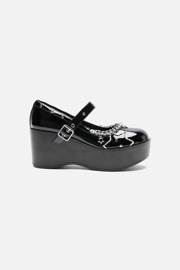 Dangerfield - Sweet Star Mary Janes - black
