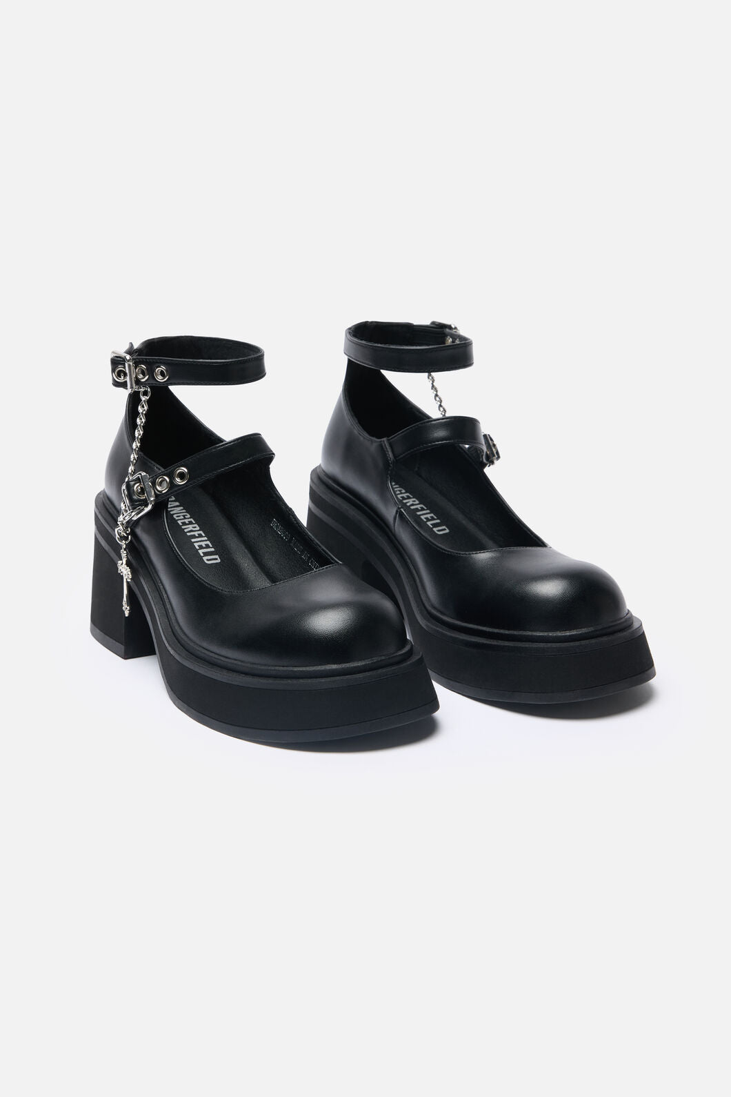 Dangerfield - Cross Charm Mary Jane - black