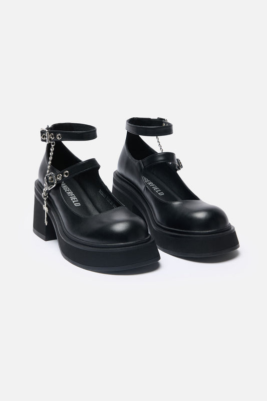 Dangerfield - Cross Charm Mary Jane - black