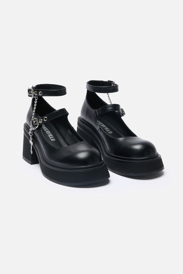Dangerfield - Cross Charm Mary Jane - black