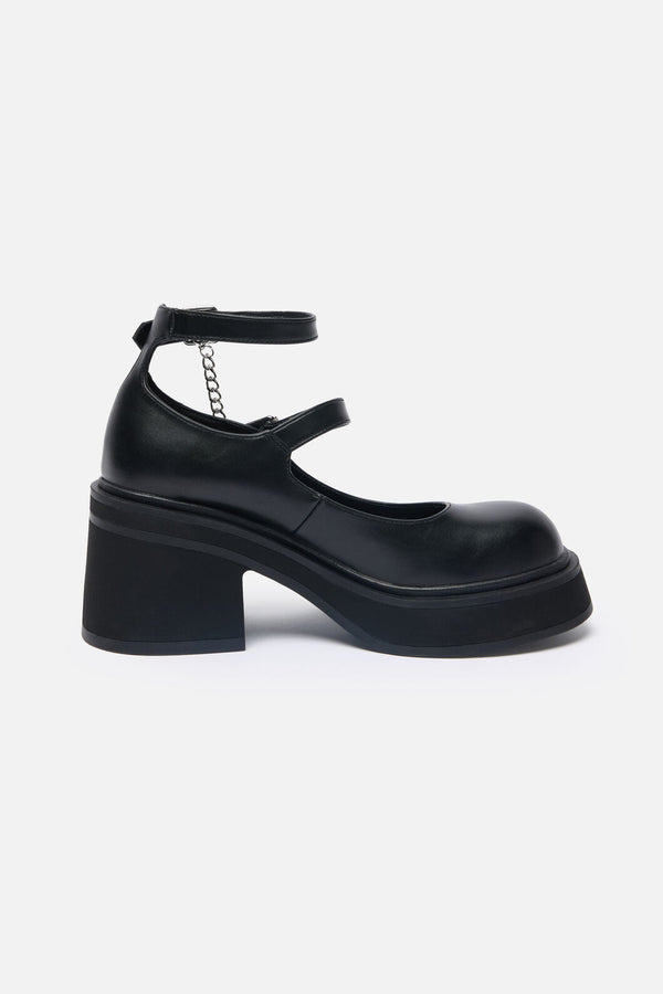 Dangerfield - Cross Charm Mary Jane - black