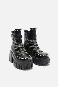 Dangerfield - Chain Stud Boot - black