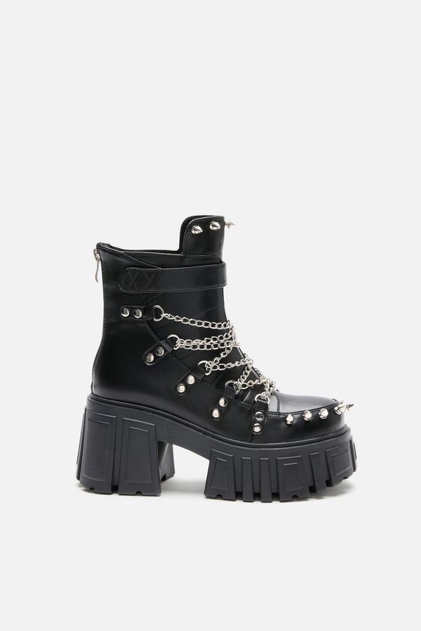 Dangerfield - Chain Stud Boot - black