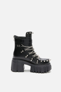 Dangerfield - Chain Stud Boot - black
