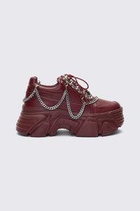 Dangerfield - Plum Chained Sneakers - plum