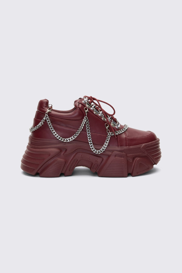 Dangerfield - Plum Chained Sneakers - plum
